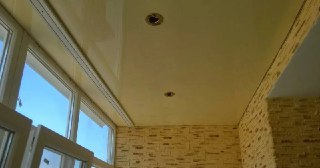 Натяжной потолок на балкон Кронштадт, цена 6275 руб.